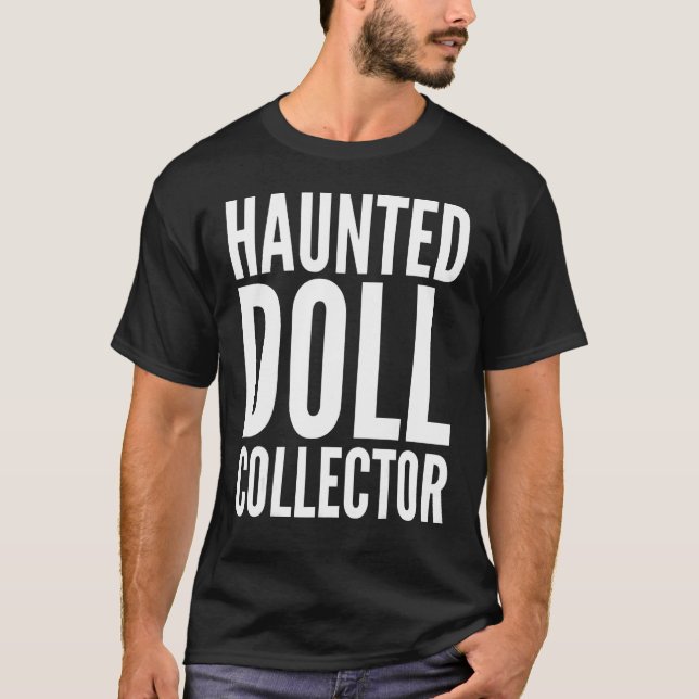 Camiseta Halloween   Haunted Doll Collector (Frente)