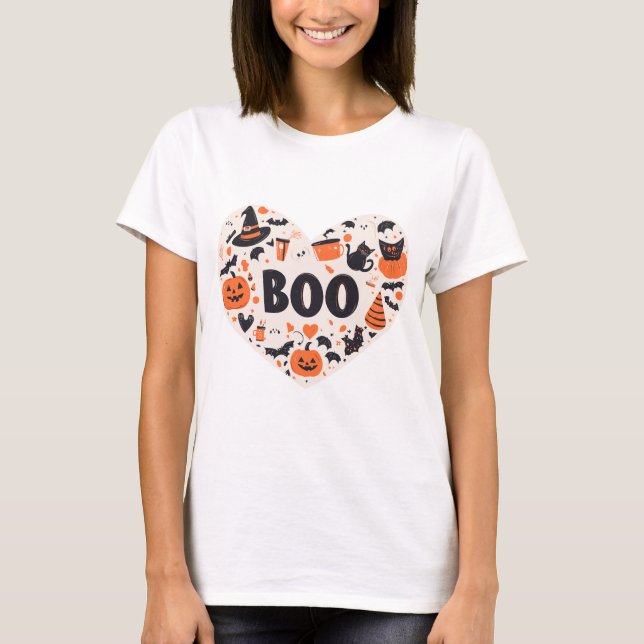 Camiseta Halloween Heart (Frente)