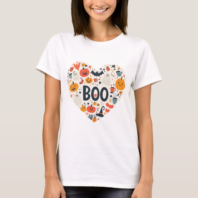 Camiseta Halloween Heart (Frente)