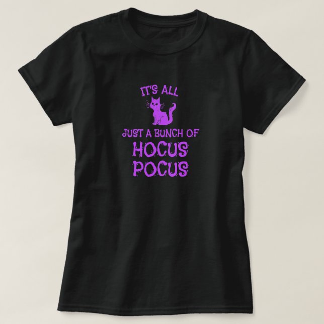 Camiseta Halloween Hocus Pocus (Frente do Design)