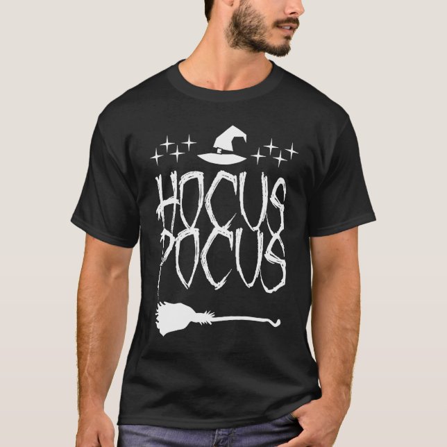 Camiseta Halloween Hocus Pocus Sweet ou Treine (Frente)