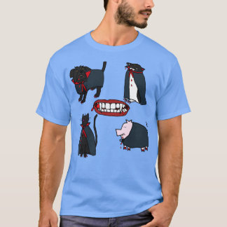 Camiseta "Halloween Horran Vampire Cute Animal"