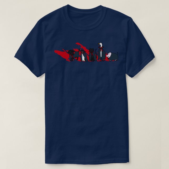 Camiseta Halloween Horror - Bichos-de-Vampiro (Frente do Design)