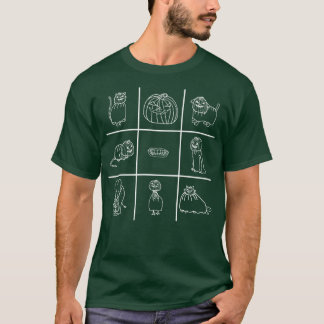 Camiseta Halloween Horror Borrão Borrão Borrão de Animais