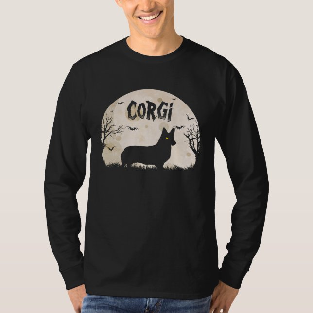 Camiseta Halloween Horror Corgi (Frente)