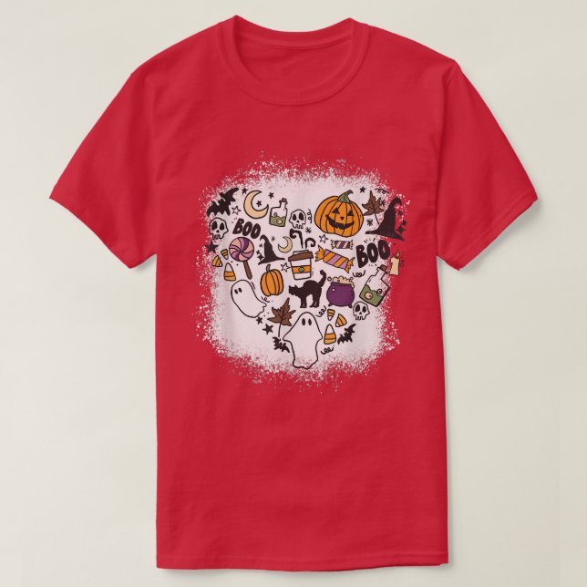 Camiseta Halloween Horror Costume Pumpkin Vampire Ghost Boy (Frente do Design)