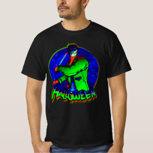 Camiseta Halloween Horror Mask Zombie Murderer Slasher T-Sh