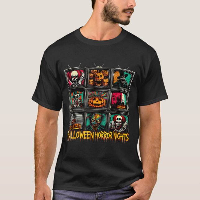 Camiseta Halloween Horror Nights Y Movie  (Frente)