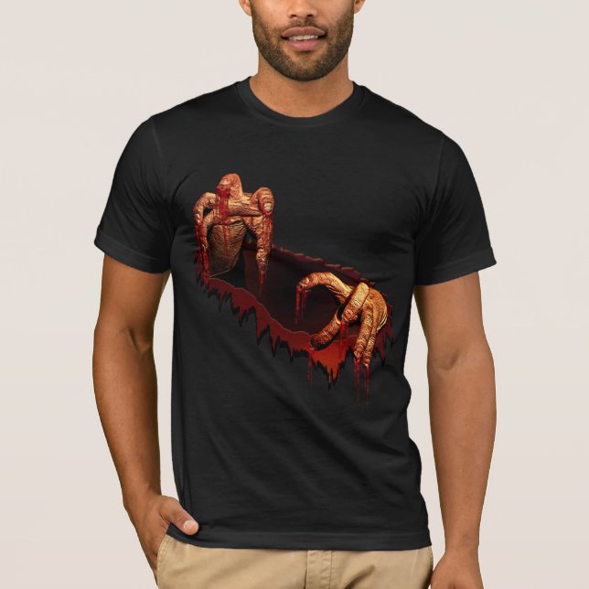 Camiseta Halloween Horror Zombie Camiseta morta (Frente)