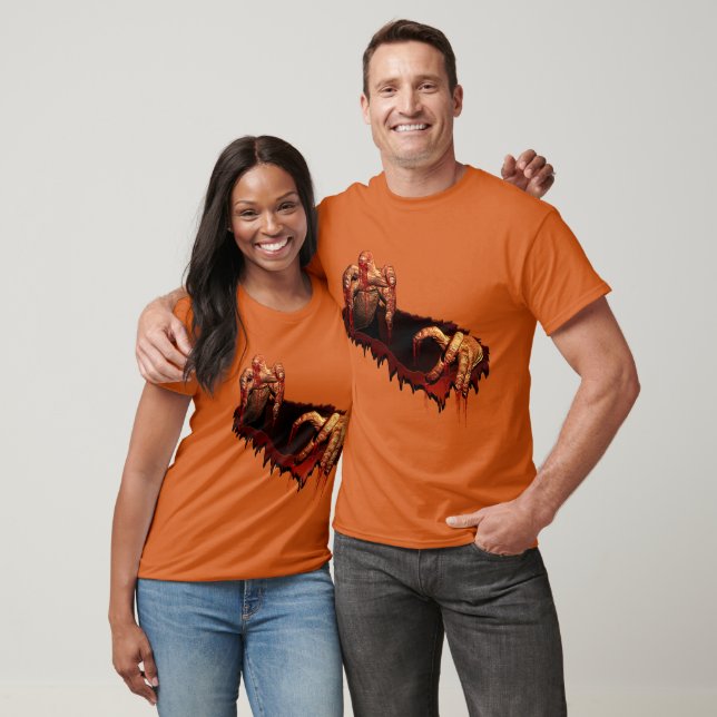 Camiseta Halloween Horror Zombie Camiseta morta (Unissex)