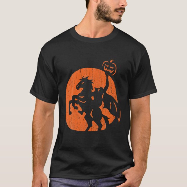 Camiseta Halloween Horseman Folklore Pumpkin Jacko (Frente)