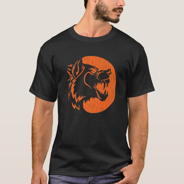 Camiseta Halloween Howling Werewolf Presas Pumpkin Jack O L (Frente)