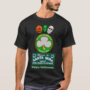 Camiseta Halloween III - Shamrock prateado e Papais noeis M