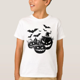 Camiseta Halloween in black and white