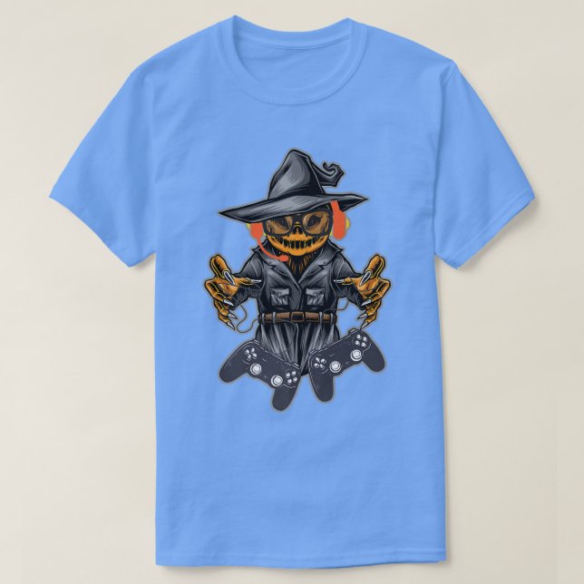 Camiseta Halloween Jack O Lantern Gamer T Spooky Jack O Lan (Frente do Design)