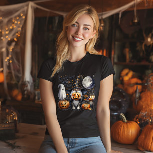 Camiseta Halloween Jack-o'-lantern Gnomo