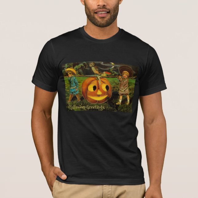 Camiseta Halloween Jack-o-Lantern Harvest Night por Criança (Frente)