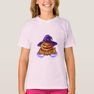 Camiseta Halloween Jack O’ Lantern, menina