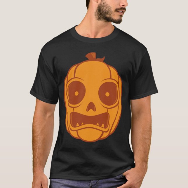 Camiseta Halloween Jack O Lantern Pumpkin (Frente)