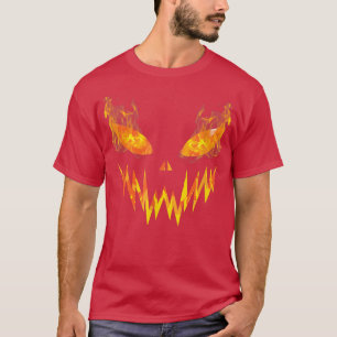 Camiseta Halloween Jack O Lanterna Assustado Pumpkin