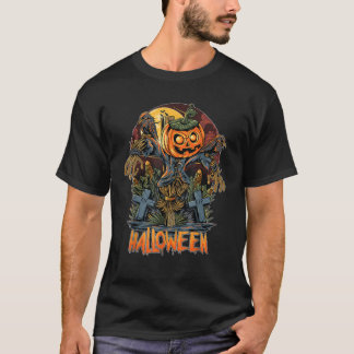 Camiseta Halloween Jack O Lanterna Pumpkin Engraçado Espant