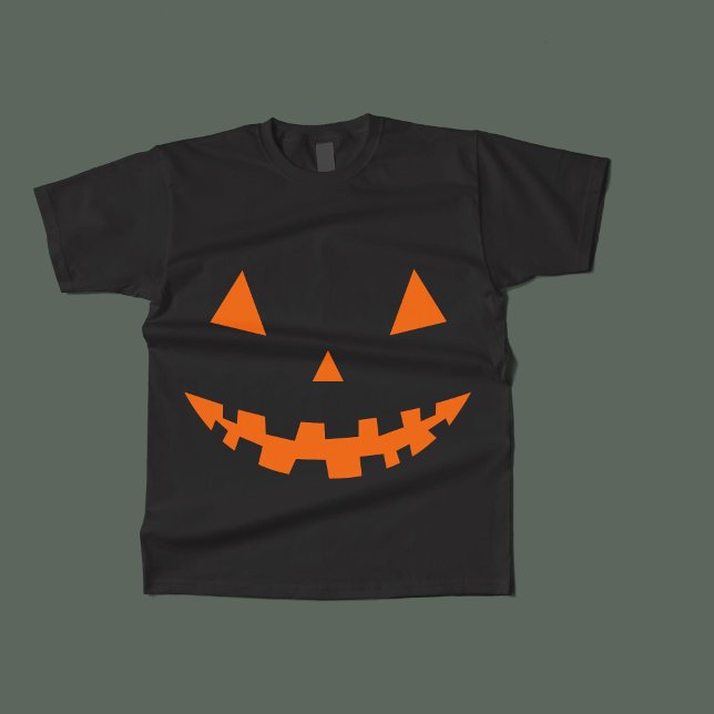Camiseta Halloween Jack O Lanterna Silhouette Kid T-Shirt (Halloween Jack O Lantern Silhouette Kid T-Shirt)