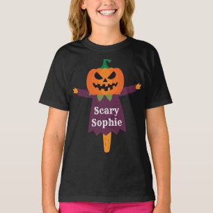 Camiseta Halloween Jack o'Lanterna Lady Scarecrow