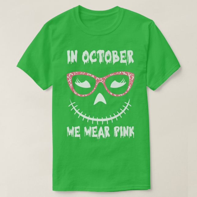 Camiseta Halloween Jack O'Lanterna P: Conhecimento do Cance (Frente do Design)