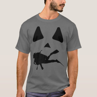 Camiseta Halloween Jackolantern Scuba Diver Funny Spooky Fa