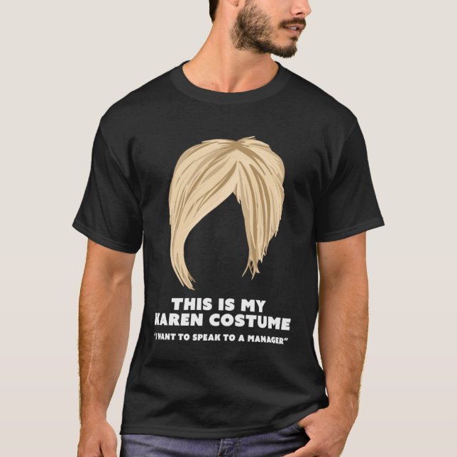 Camiseta Halloween Karen Costume Live Laugh Hair Cut Meme (Frente)