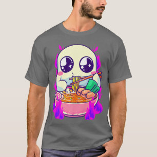 Camiseta Halloween Kawaii Comida japonesa Engraçado Fantasm