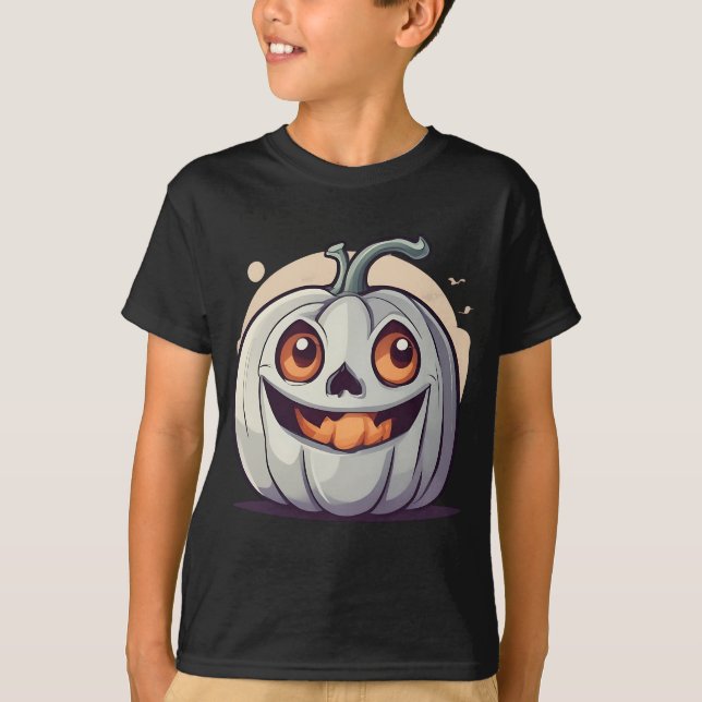Camiseta Halloween Kürbis Geist (Frente)