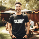 Camiseta Halloween legal do Pai de Diversão de Script de Di<br><div class="desc">Abrace seu legal DEADY interno! 🎃 personalize esta divertida tenda de Halloween com sua própria reviravolta. Prepare-se para o estilo assustador! Camisas da família combinando para Momster,  pequeno boo etc disponível. 👻 #LegalPapáTee #HalloweenDiversão #DadsFigurume</div>