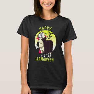 Camiseta Halloween Lhama Feliz Llamaween