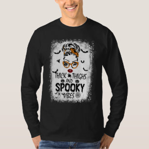 Camiseta Halloween Mágica Bun Coxas E Víblias Magras