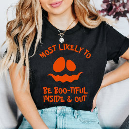 Camiseta Halloween Mais Provável de Ser Boo-tiful Personali