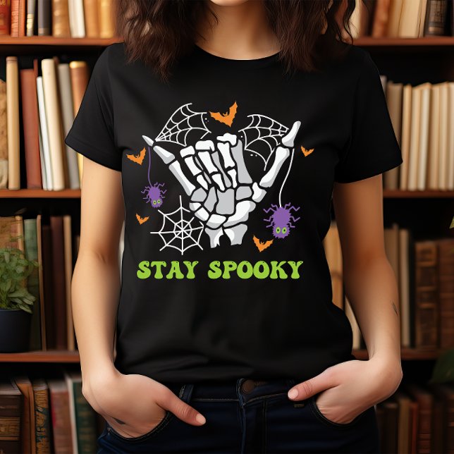 CAMISETA HALLOWEEN MANTENHA A MÃO DO ESQUELETO (Criador carregado)