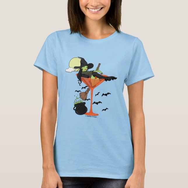 Camiseta Halloween Martini Girl (Frente)