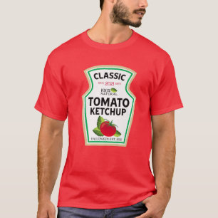 Camiseta Halloween Matando Figurino Saucy Tomato Ketchup Bo