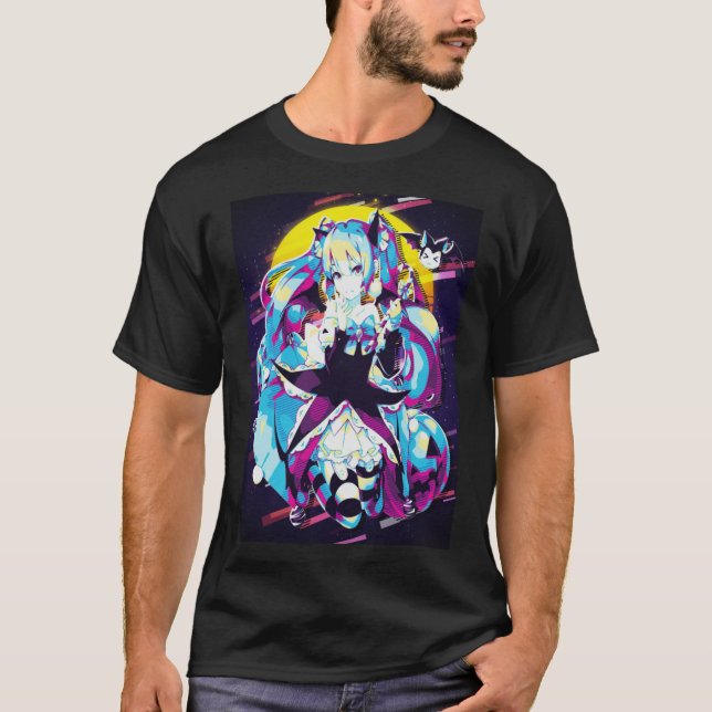 Camiseta Halloween Miku Retro 7120png120 (Frente)