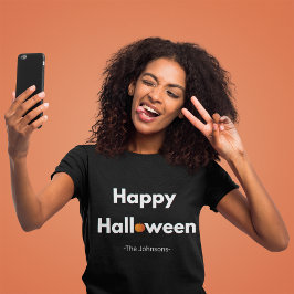 Camiseta Halloween Moderno Minimalista - Personalizado