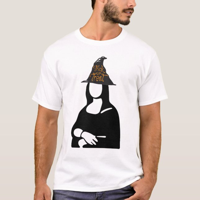 Camiseta HALLOWEEN  Mona Lisa (Frente)
