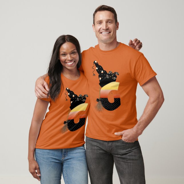 Camiseta Halloween Monograma - Letra G (Unissex)