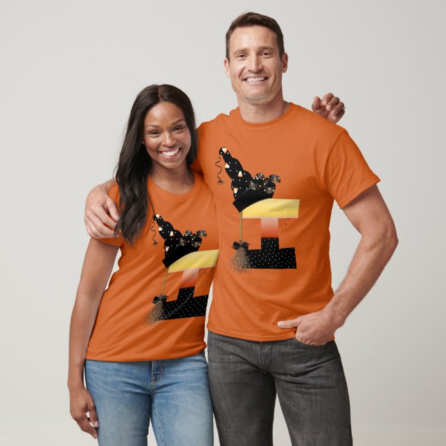 Camiseta Halloween Monograma - Letra I (Unissex)