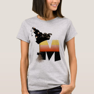 Camiseta Halloween Monograma - Letra M