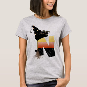 Camiseta Halloween Monograma - Letra N