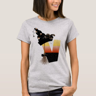 Camiseta Halloween Monograma - Letra V