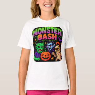 Camiseta Halloween Monster Bash Clothes Cute Unisex