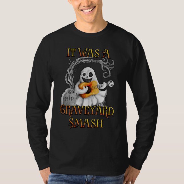 Camiseta Halloween Monster Mash Ghost Graveyard Smash (Frente)