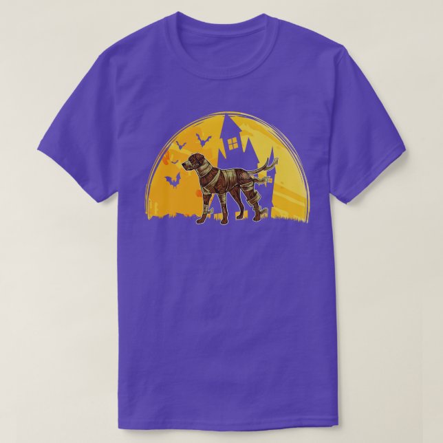 Camiseta Halloween Mummy Boxer (Frente do Design)